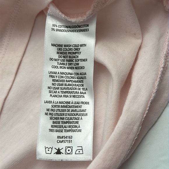 Tommy Hilfiger light pink red and blue heart graphic short sleeve t-shirt - Picture 9 of 9